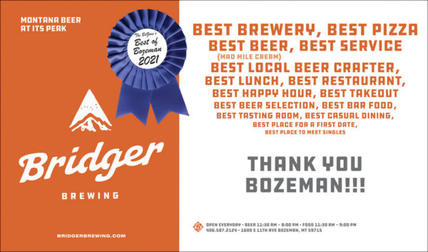 Bridger brewing Best of Bozeman